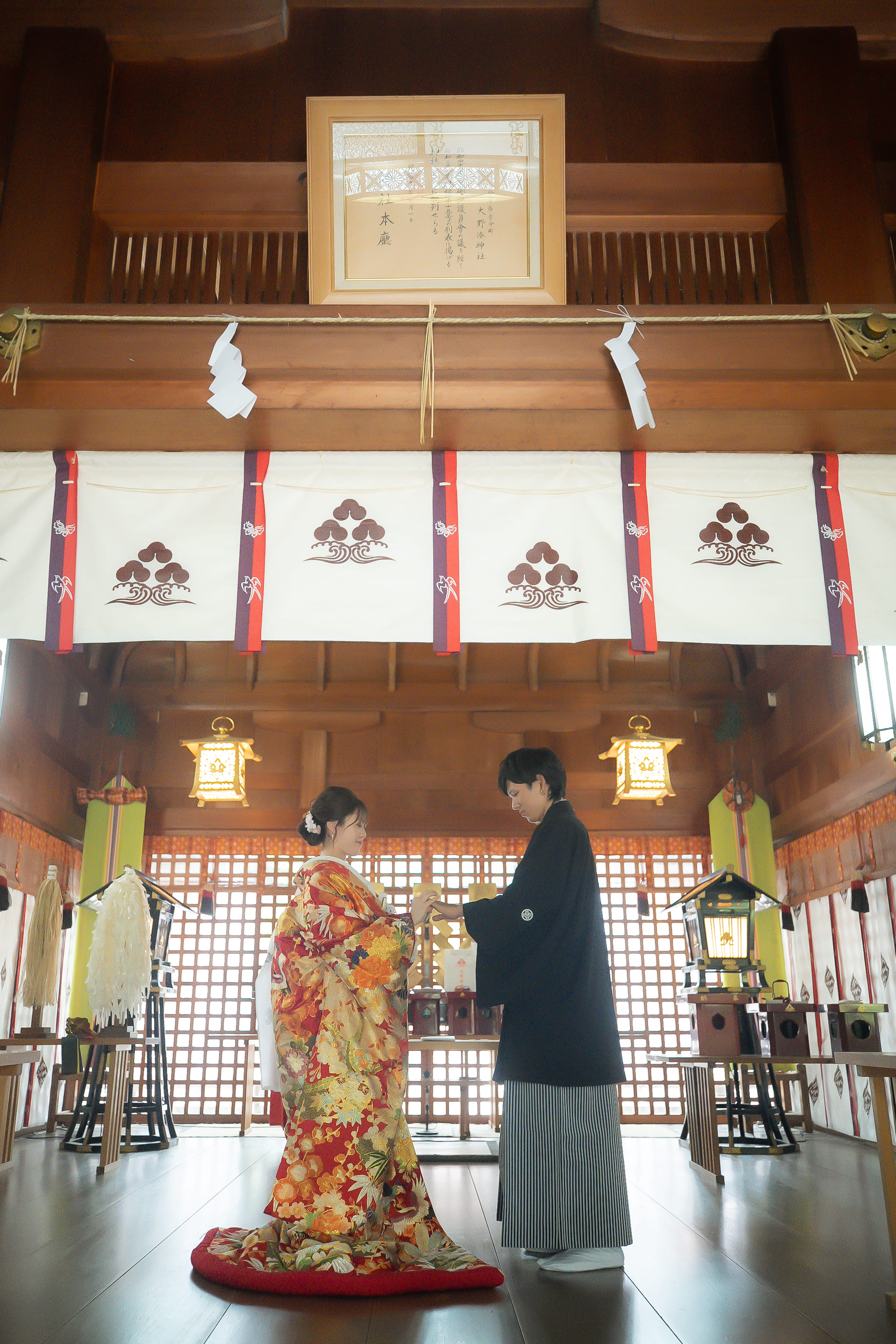 当日前撮り写真と和婚レポート♪(挙式編後編)