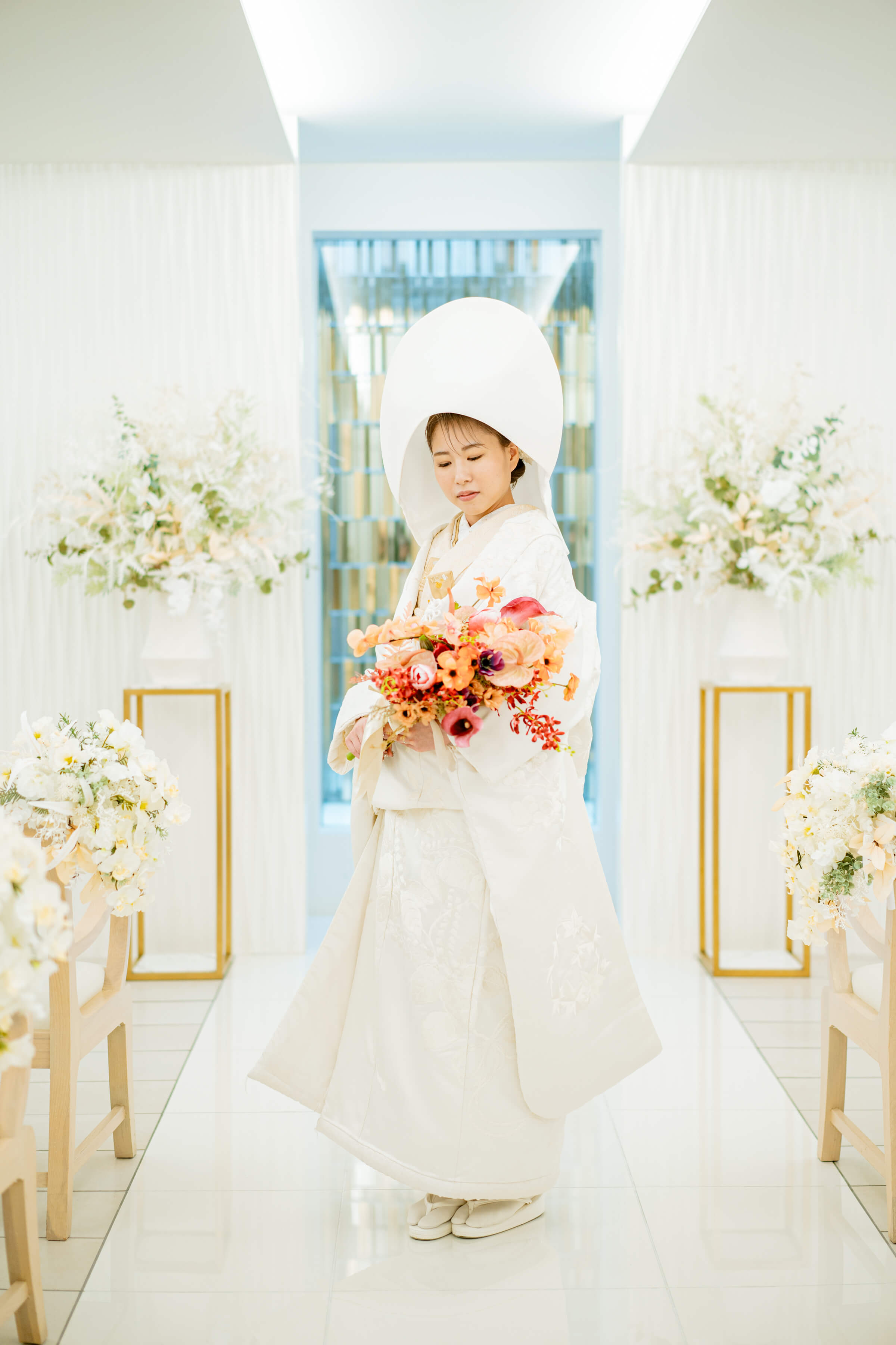 金沢チャペルでお洒落な和装人前式　コーディネート編