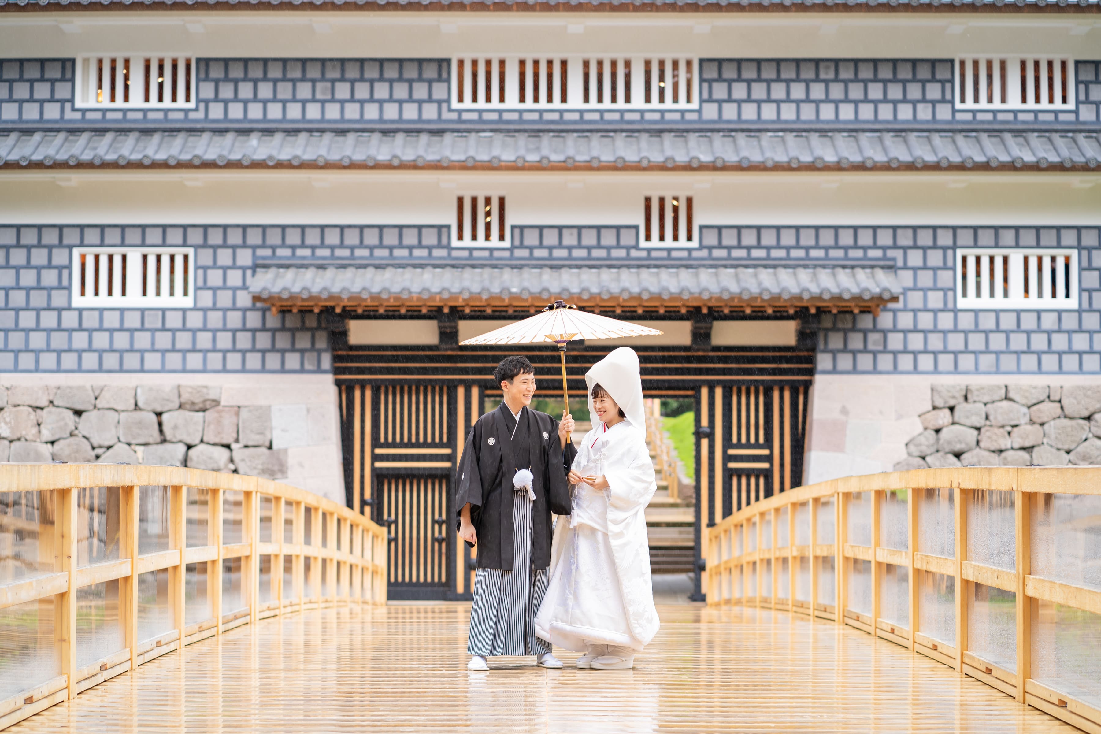 尾山神社での和装結婚式♪①