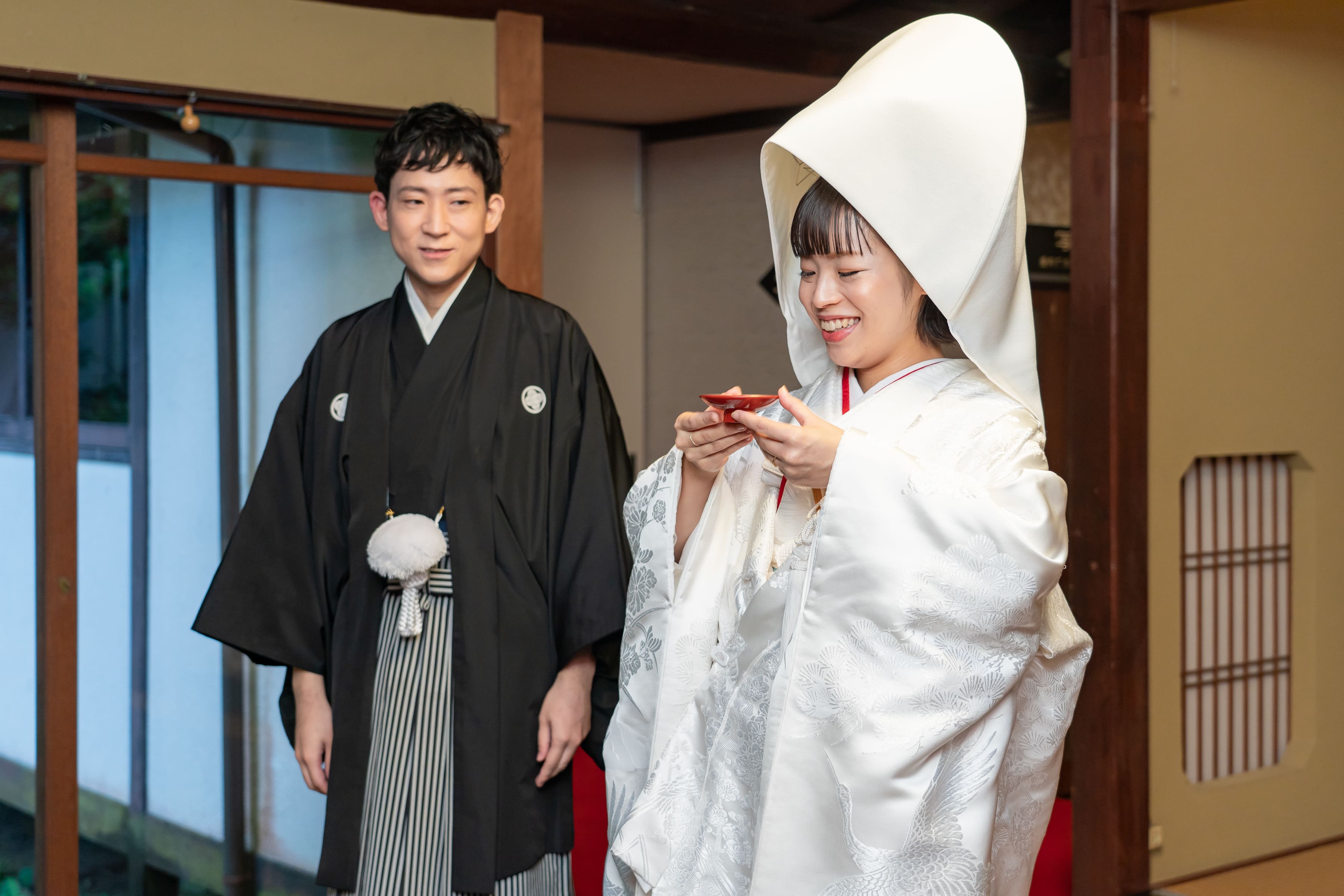 尾山神社での和装結婚式♪①