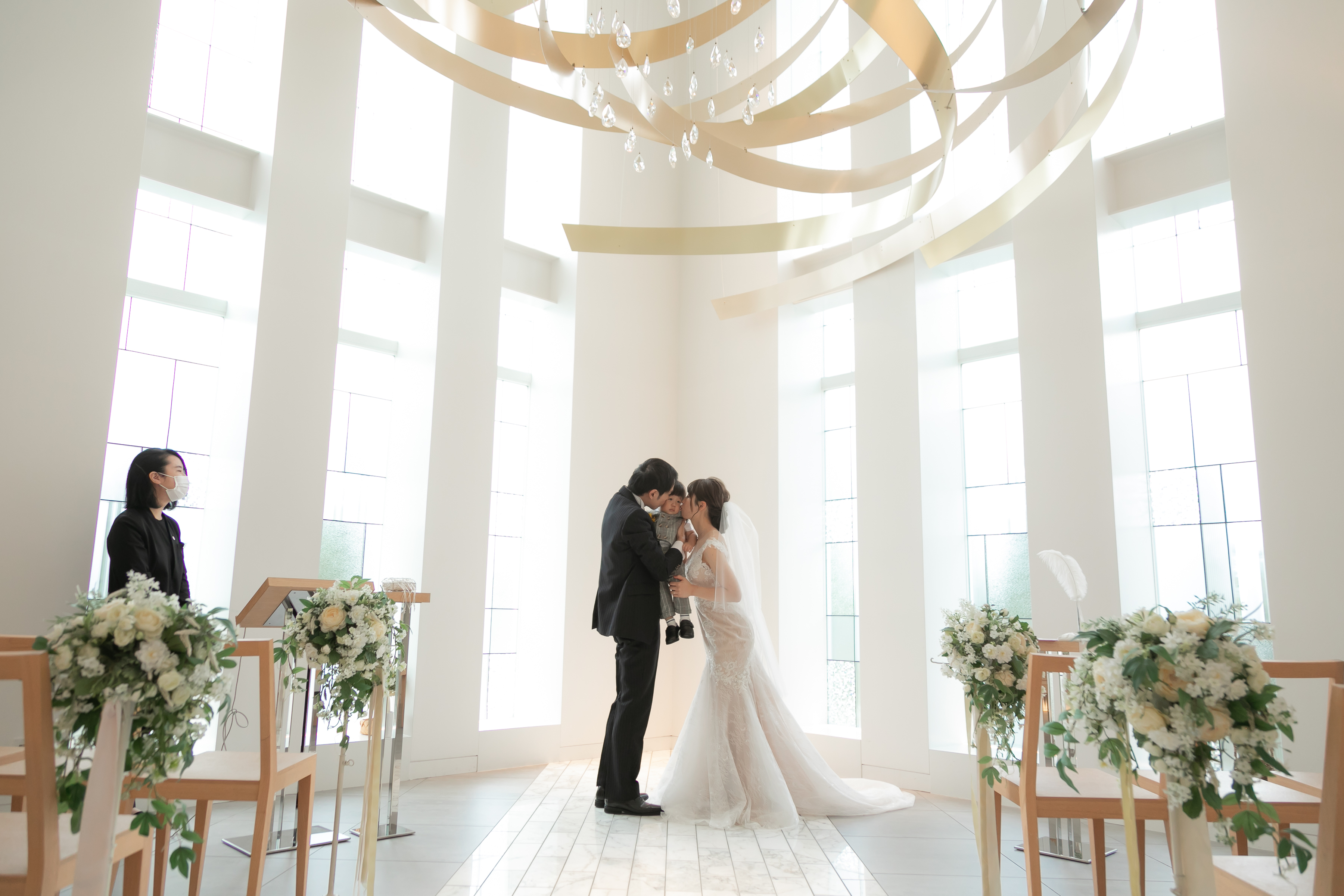 ゲスト無し!パパとママとぼく3人で結婚式