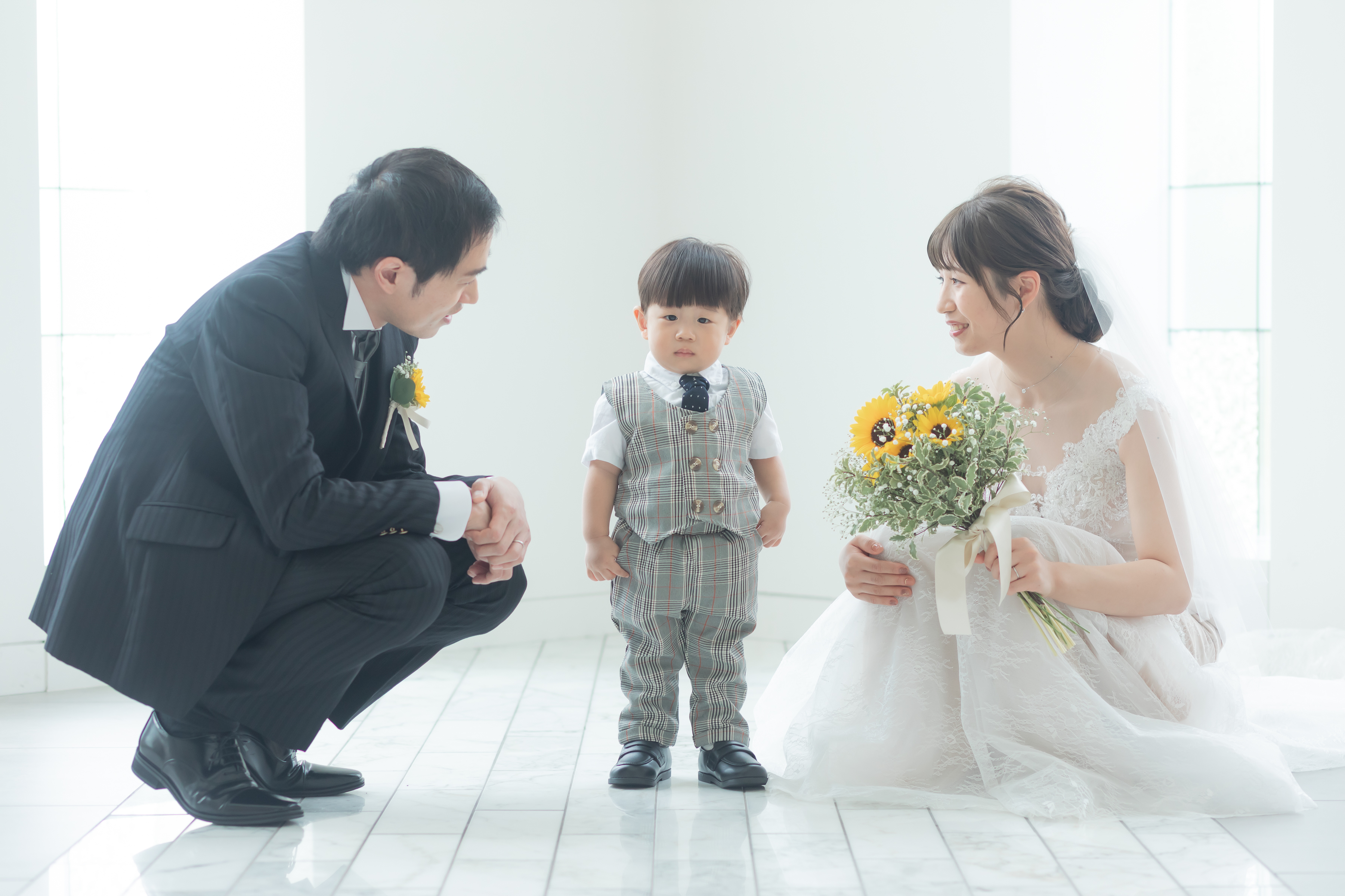 ゲスト無し!パパとママとぼく3人で結婚式
