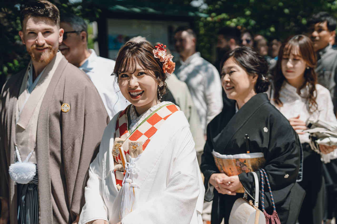 アメリカ×日本カップル♪神前式の裏側のぞき見?【挙式編】