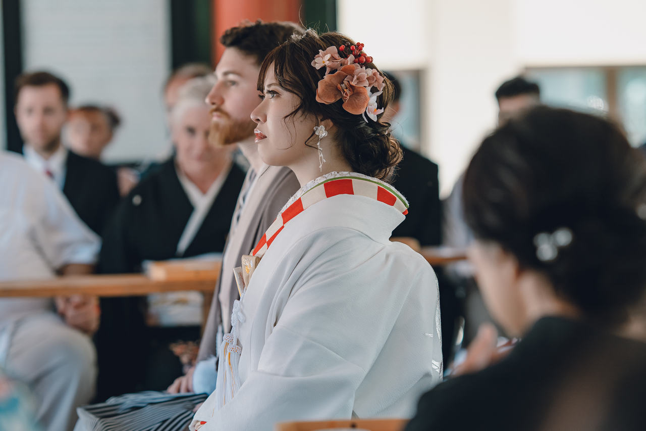 アメリカ×日本カップル♪神前式の裏側のぞき見?【挙式編】