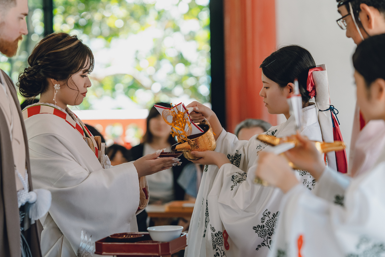 アメリカ×日本カップル♪神前式の裏側のぞき見?【挙式編】