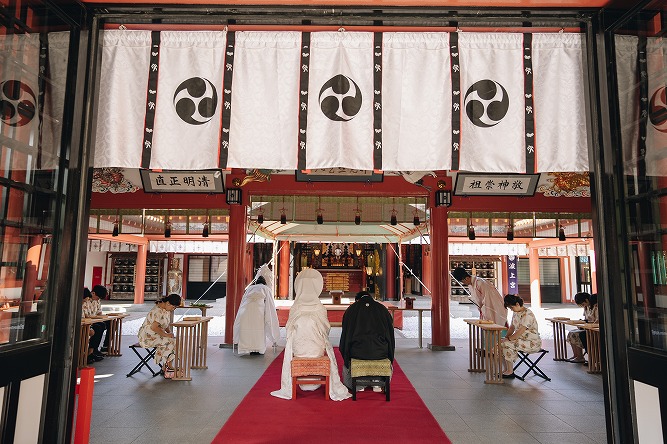 伝統ある神社　波上宮で叶える結婚式