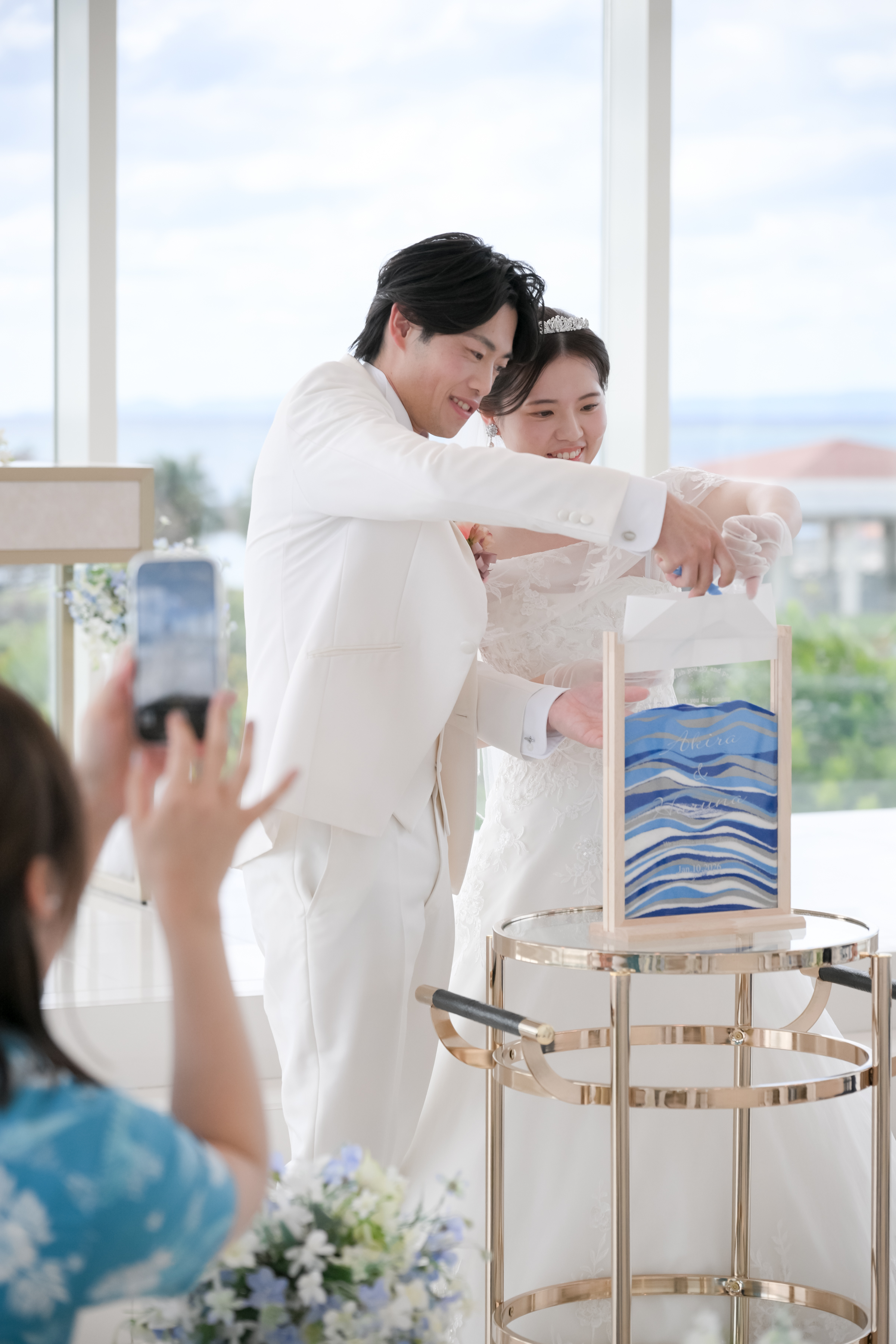 ゲストとつくる、世界にひとつのサンドセレモニー