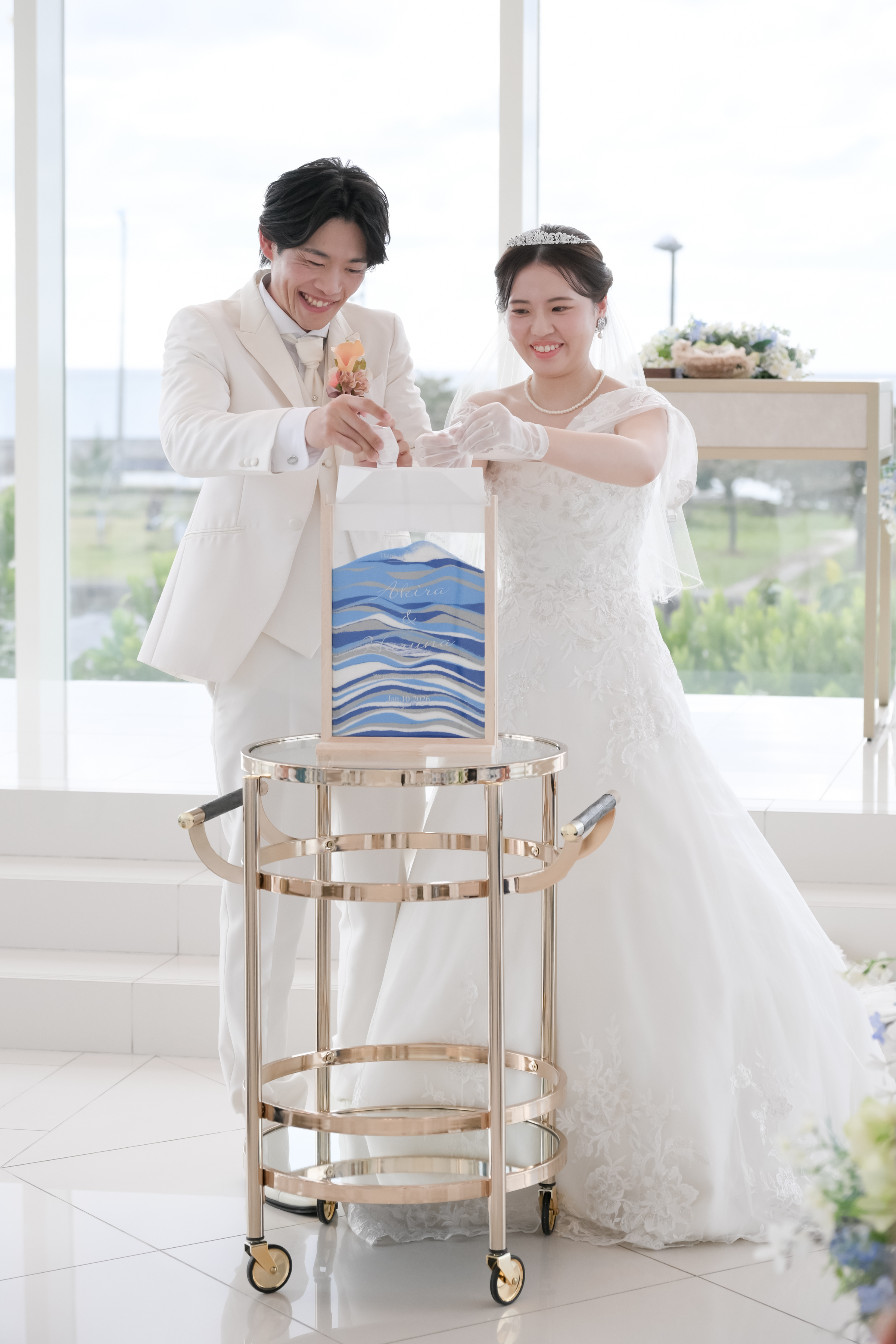 ゲストとつくる、世界にひとつのサンドセレモニー