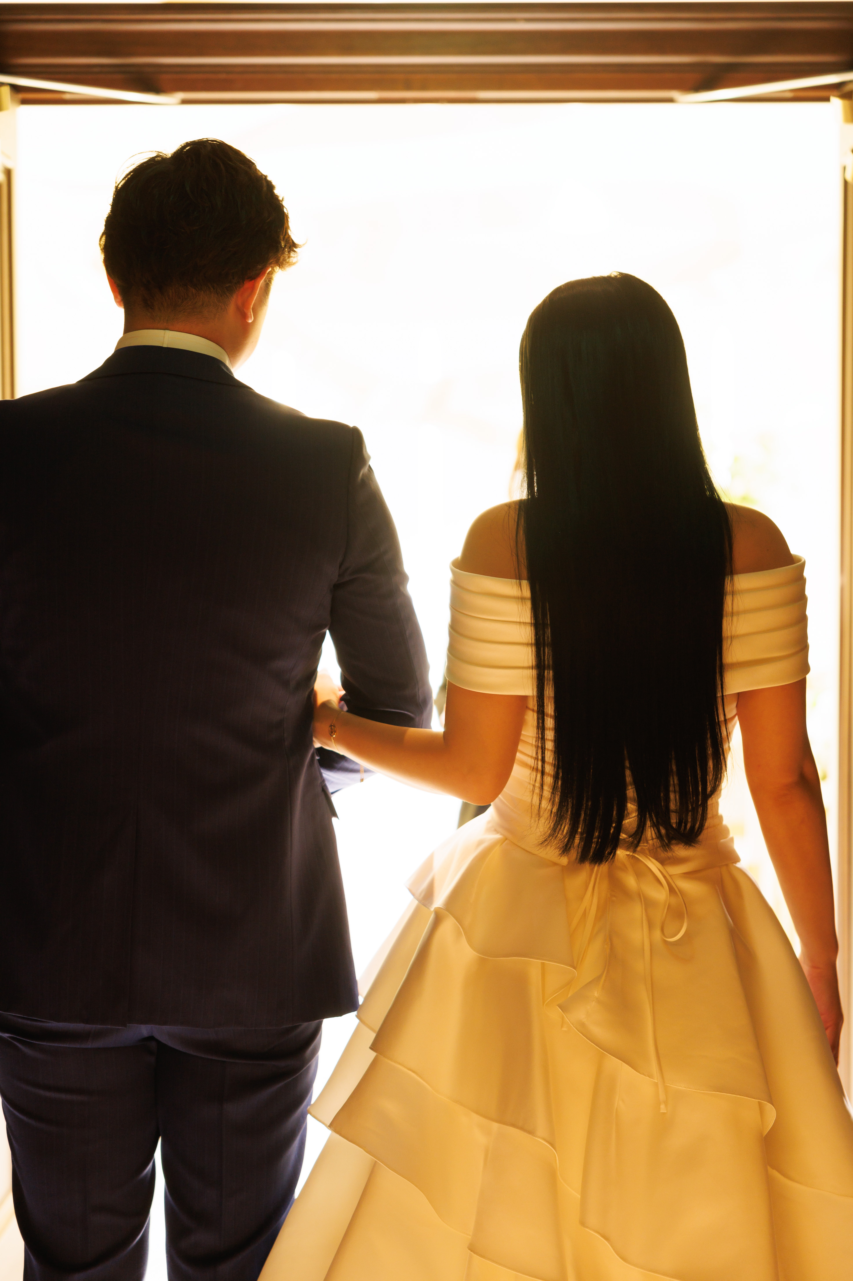 ペットと新郎新婦お二人だけの結婚式をご紹介?(挙式中)