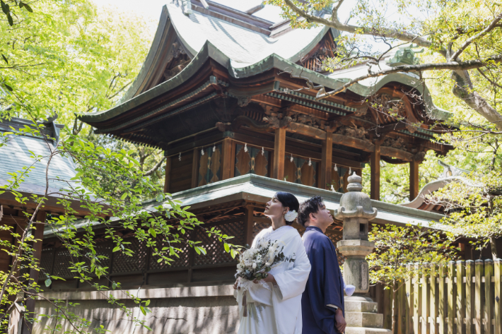 岡山チャペル　挙式レポート　Part.121【　岡山和婚　】～ご親族様と歴史ある神社で結婚式～