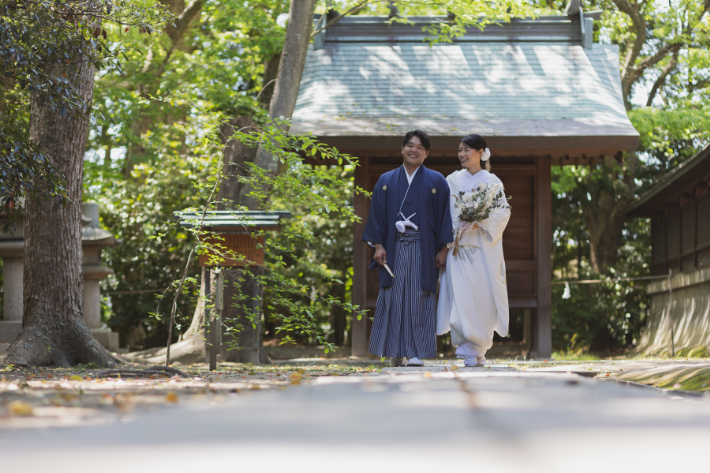 岡山チャペル　挙式レポート　Part.121【　岡山和婚　】～ご親族様と歴史ある神社で結婚式～