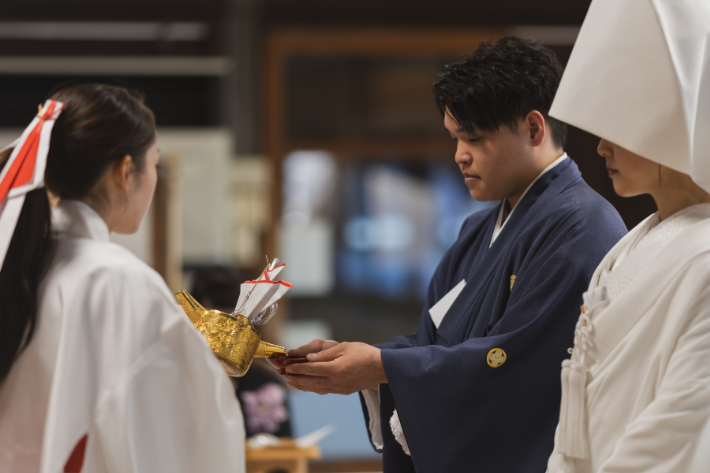 岡山チャペル　挙式レポート　Part.121【　岡山和婚　】～ご親族様と歴史ある神社で結婚式～