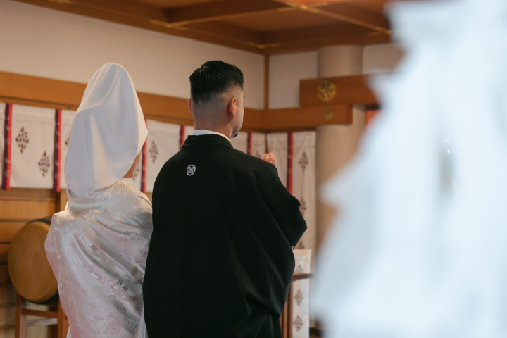 岡山神社での結婚式