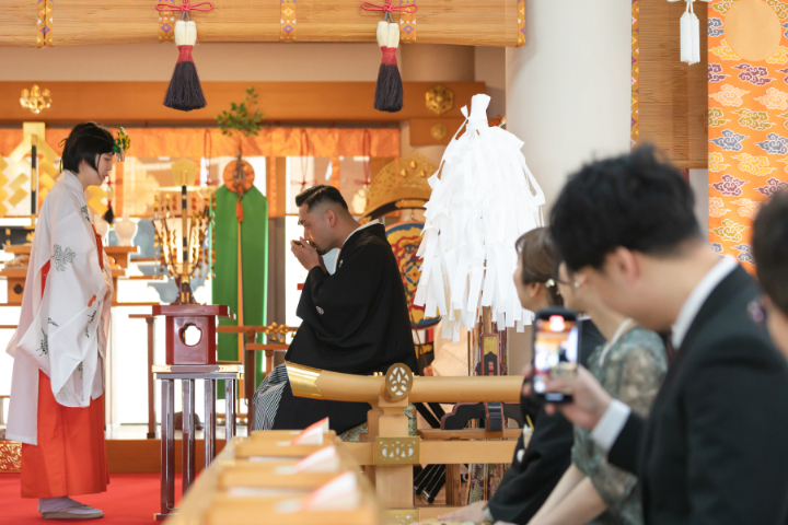 岡山神社での結婚式