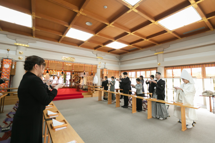 岡山神社での結婚式