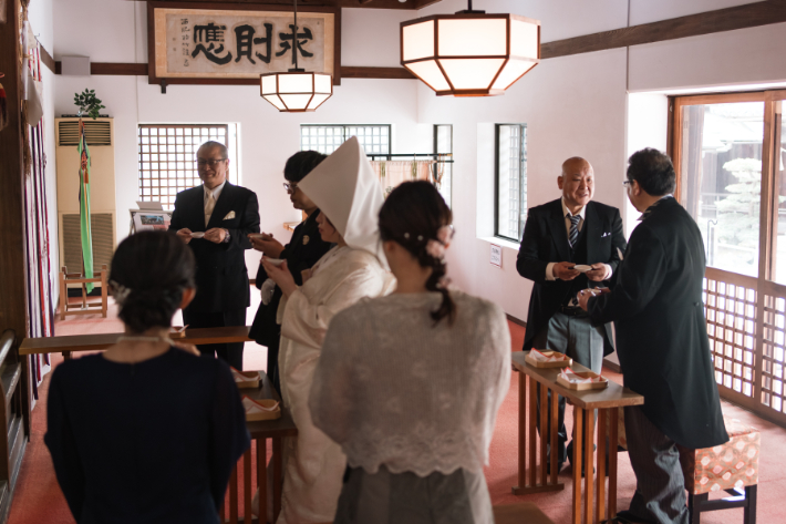 倉敷美観地区内で神社結婚式 in阿智神社②