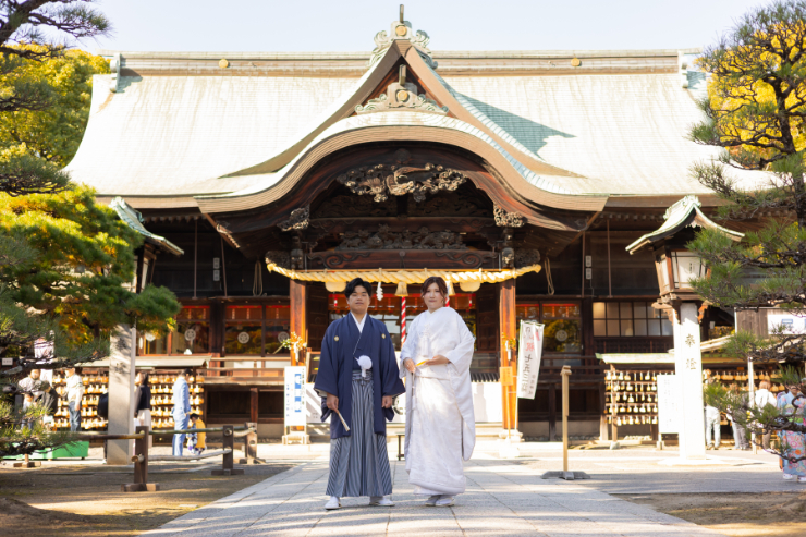 日本の伝統美を感じる。宗忠神社で叶える和婚🎍