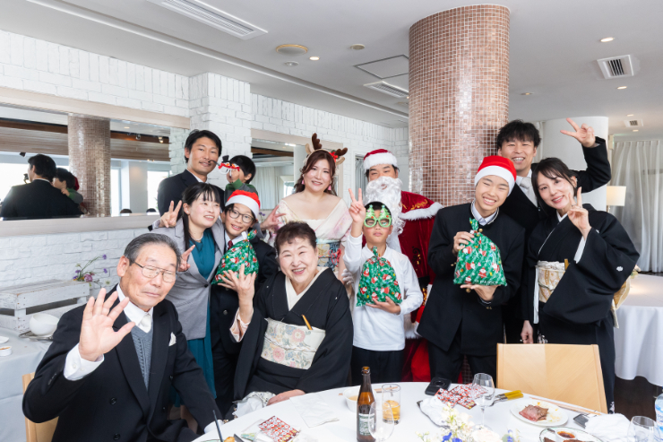 神社式から、ドキドキサプライズがたくさんの会食へ✨