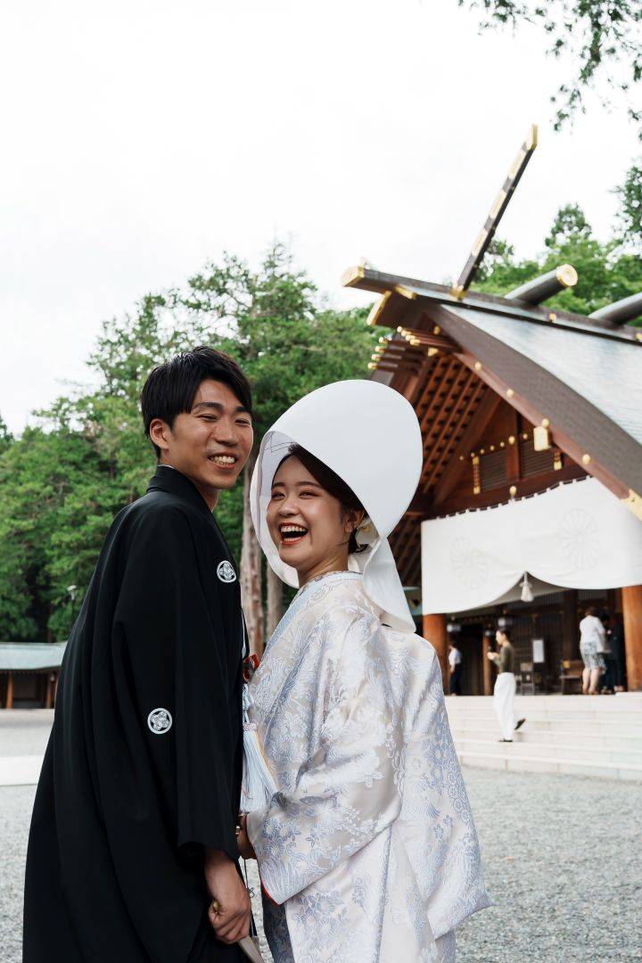【北海道神宮でのご結婚式レポ★】気になる ”和婚” の当日の流れをご案内します♪