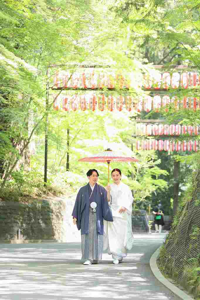 <大崎八幡宮>家族で和装結婚式