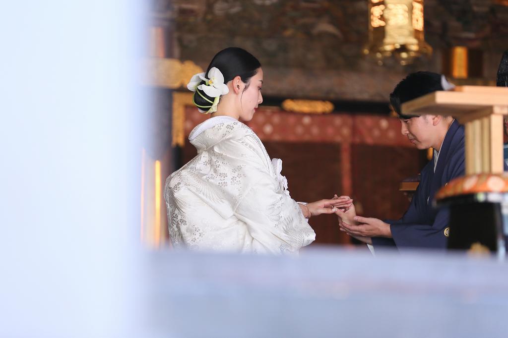 <大崎八幡宮>家族で和装結婚式