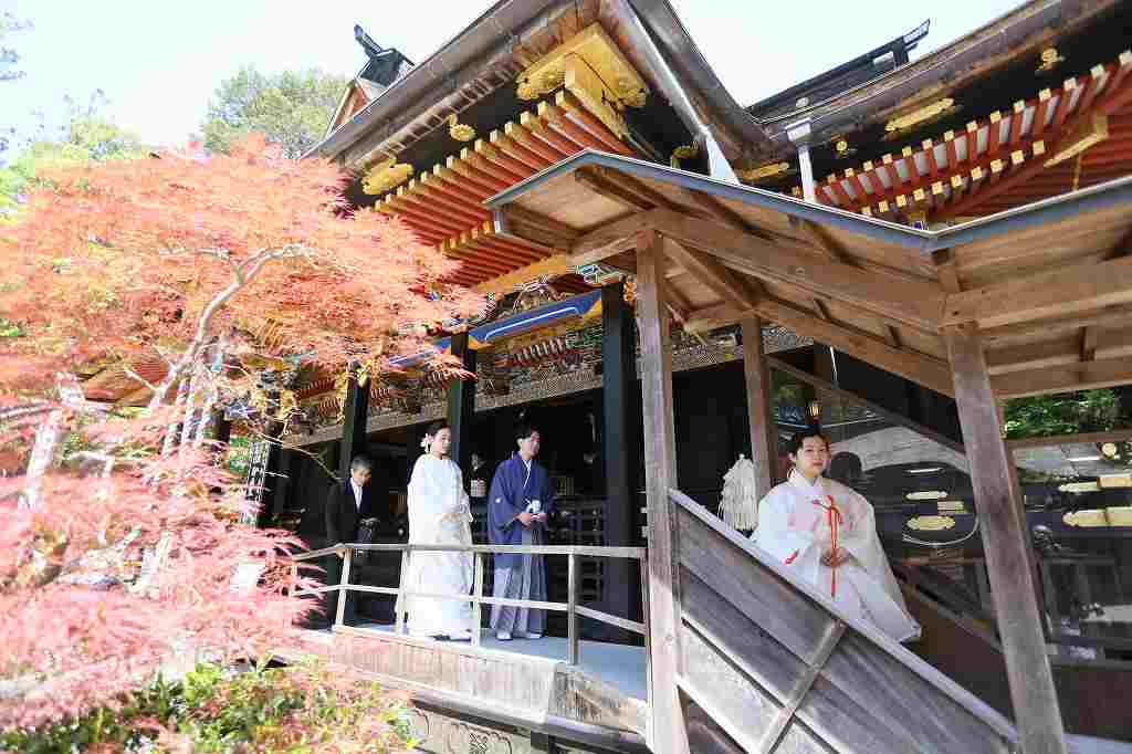 <大崎八幡宮>家族で和装結婚式