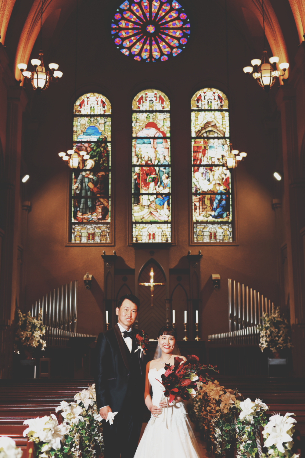 憧れのロングベールに包まれて。涙はいらない。笑顔いっぱいの結婚式