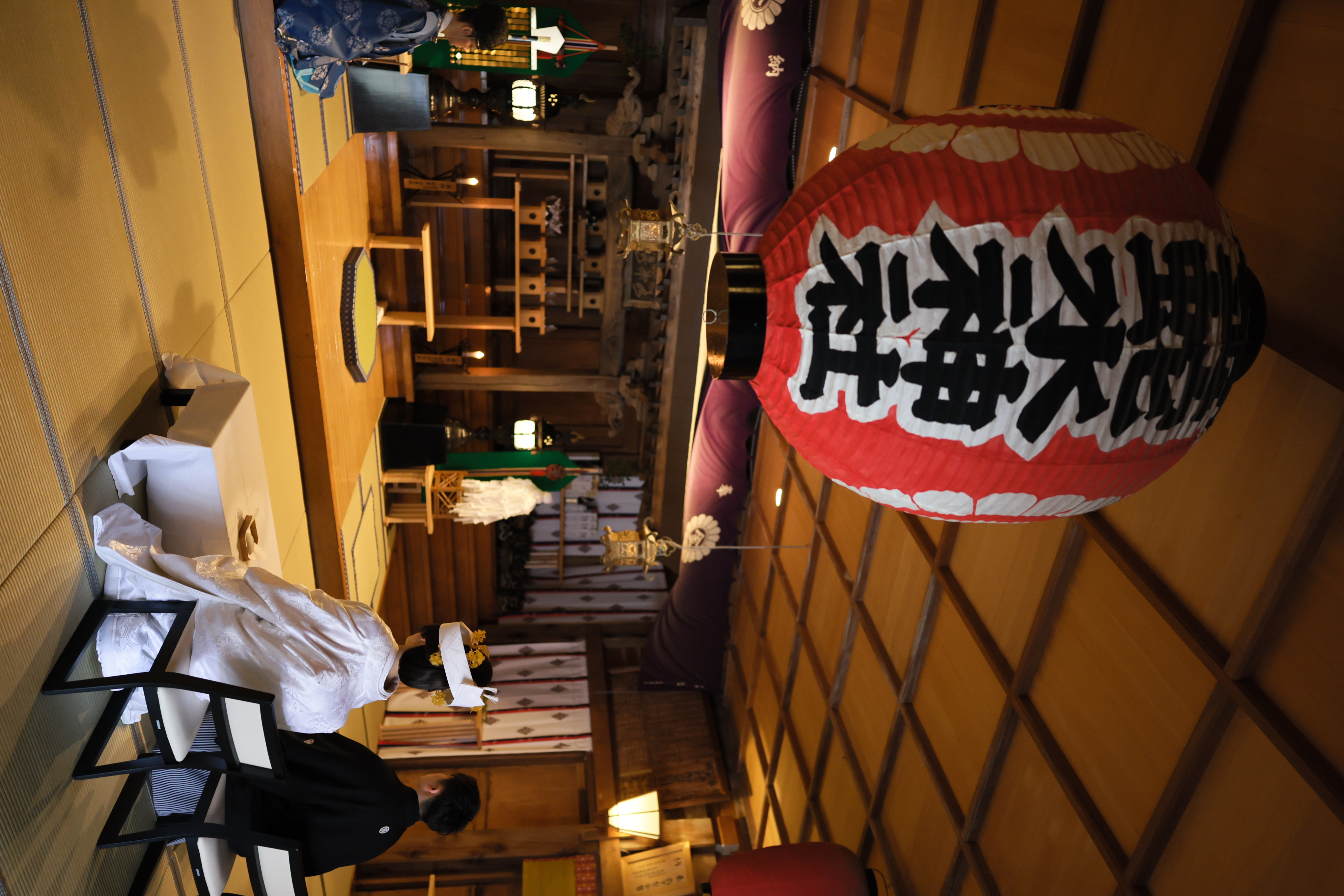 桜感じる神社での結婚式