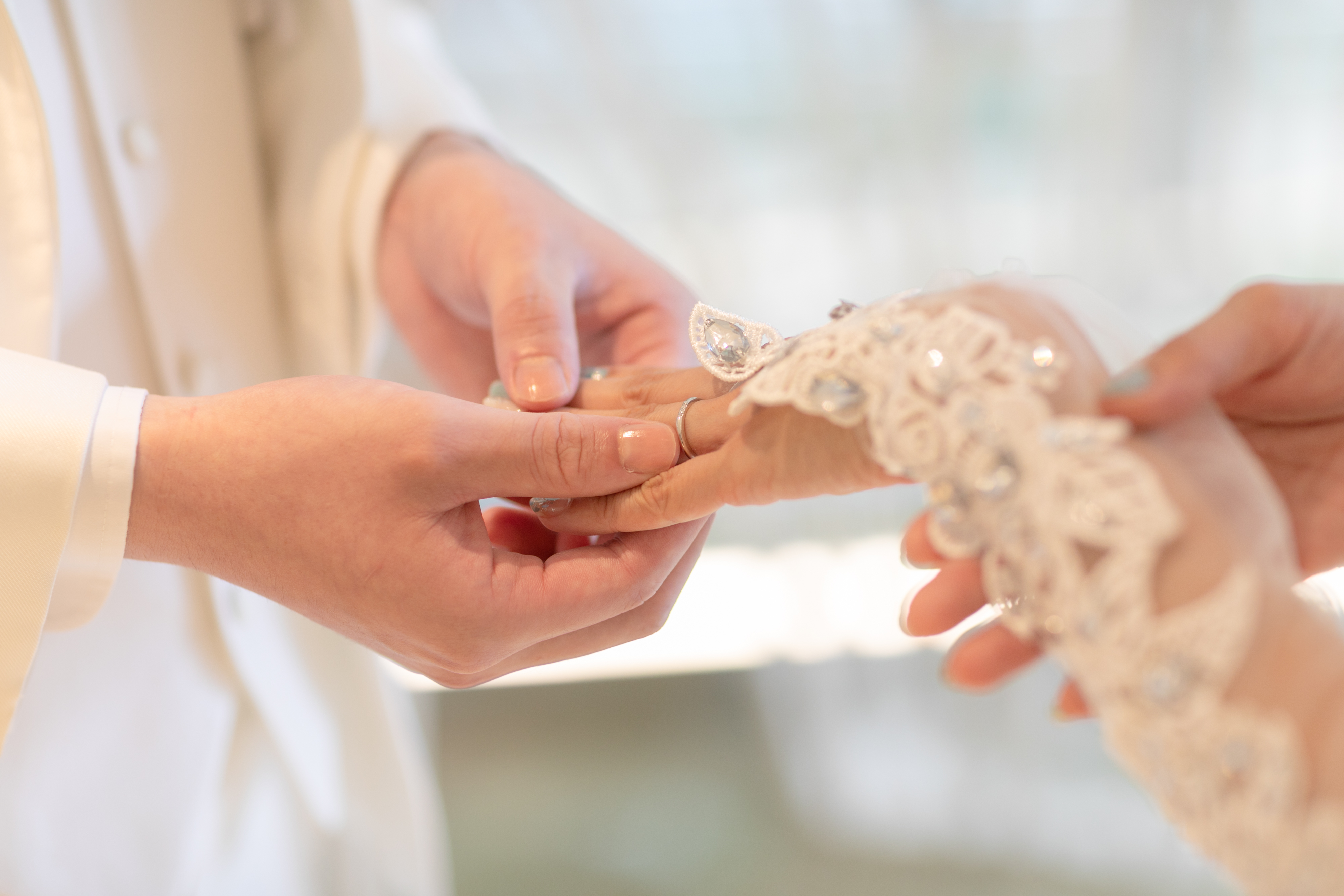 家族での挙式♪リングを届けるお子様も大活躍!