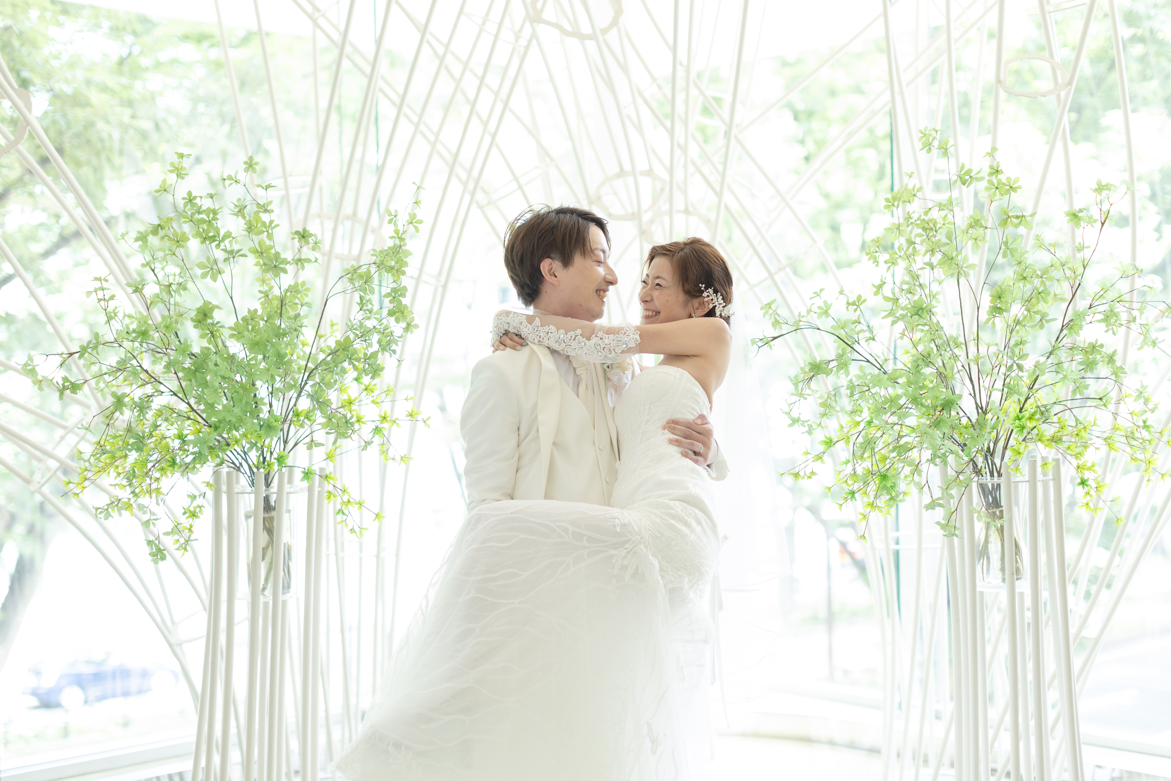 家族での挙式♪リングを届けるお子様も大活躍!