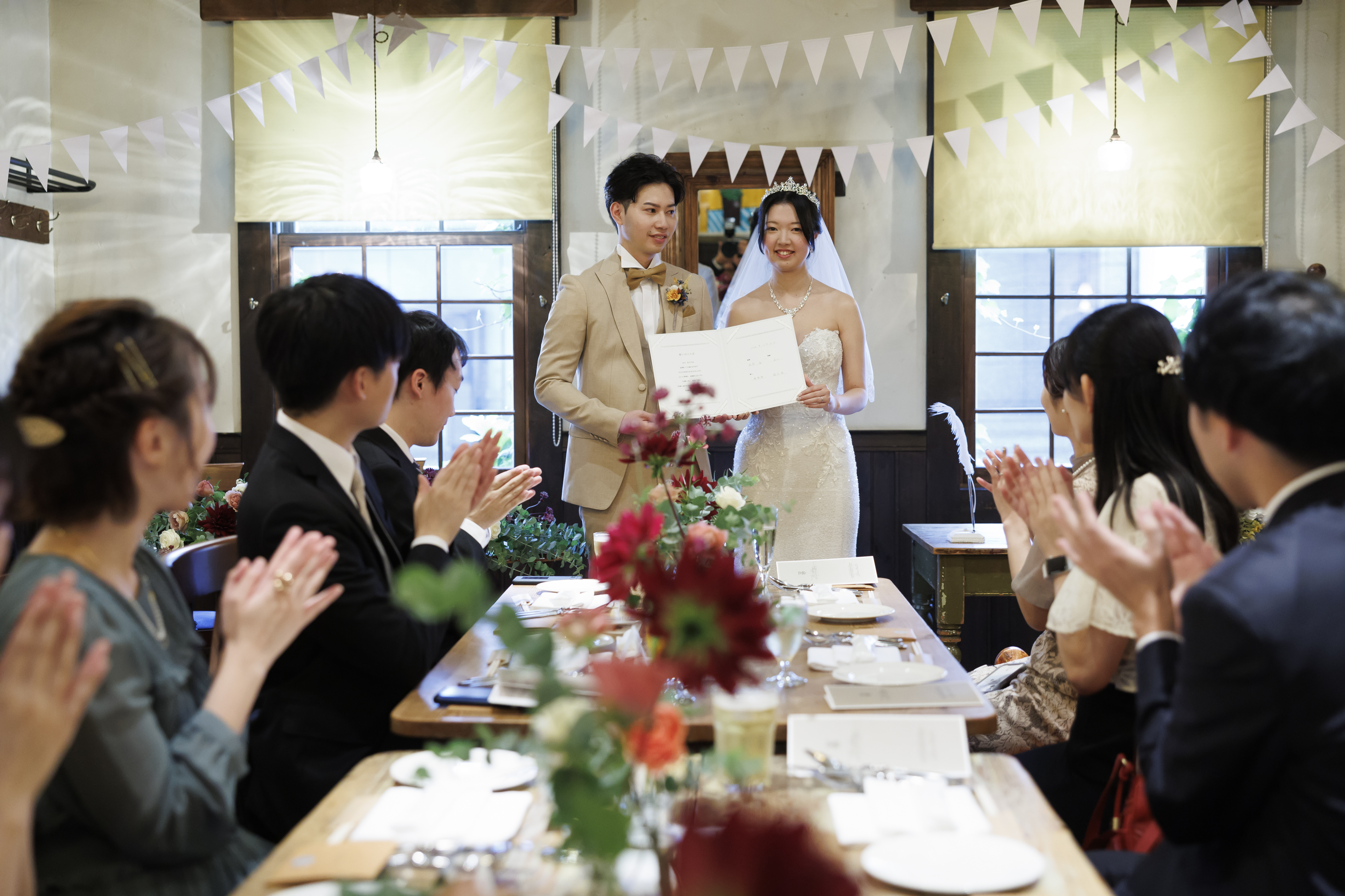 レストランウェディングで自由な結婚式を!