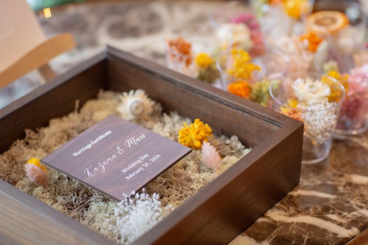 小さな結婚式表参道店♡　フラワーBOXセレモニー?