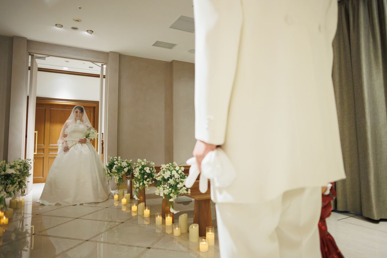 ナイトウェディングのお写真🕯