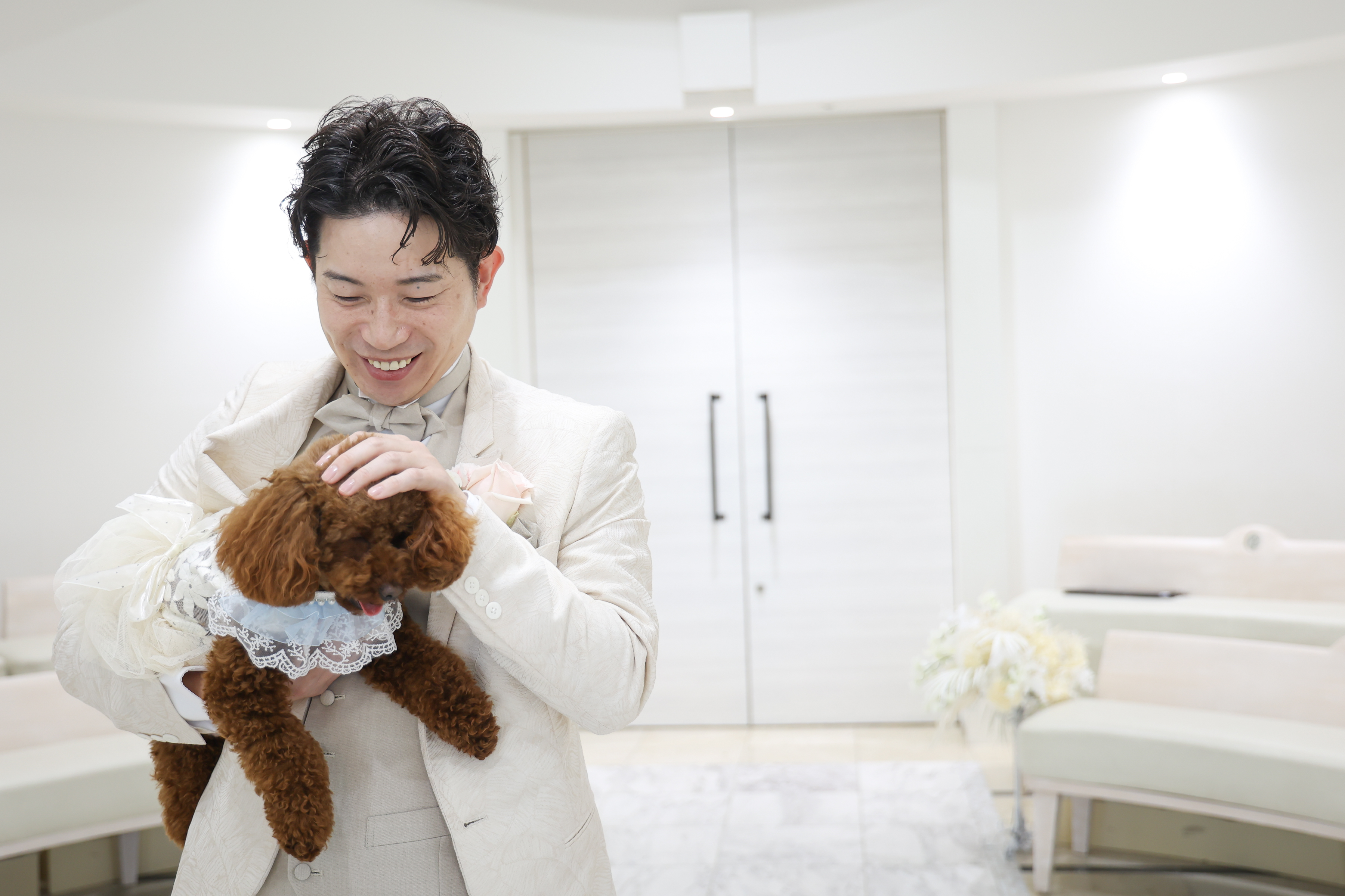 犬ちゃんと一緒にファーストミート！！