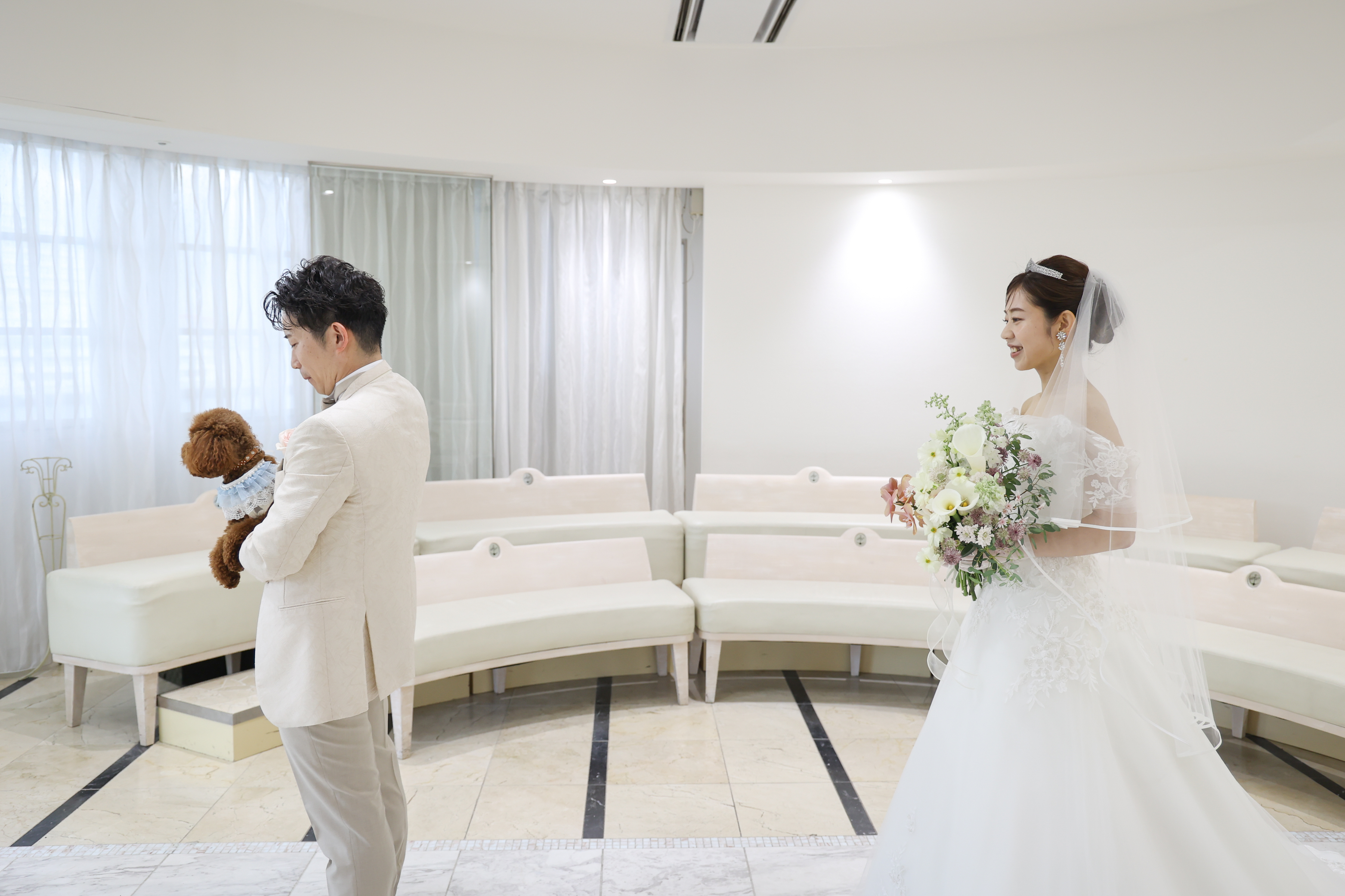 犬ちゃんと一緒にファーストミート!!