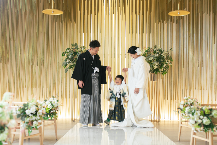 お子様と一緒にファミリーフォト♡