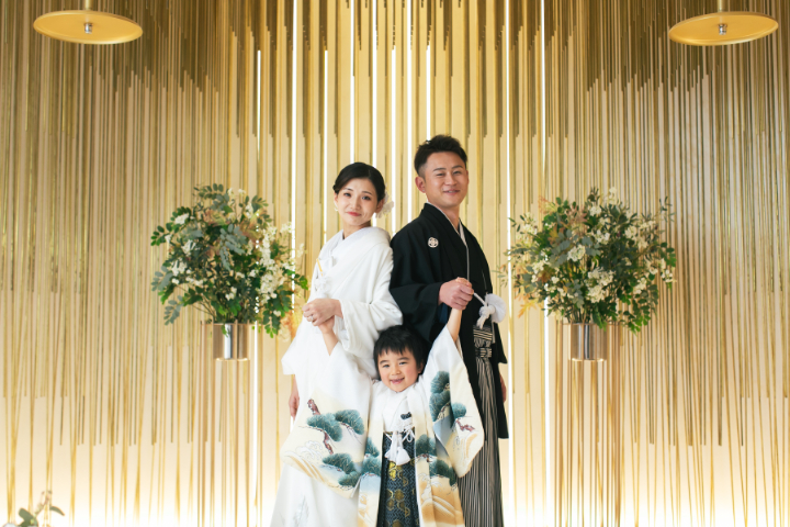 お子様と一緒にファミリーフォト♡