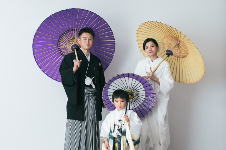 お子様と一緒にファミリーフォト♡