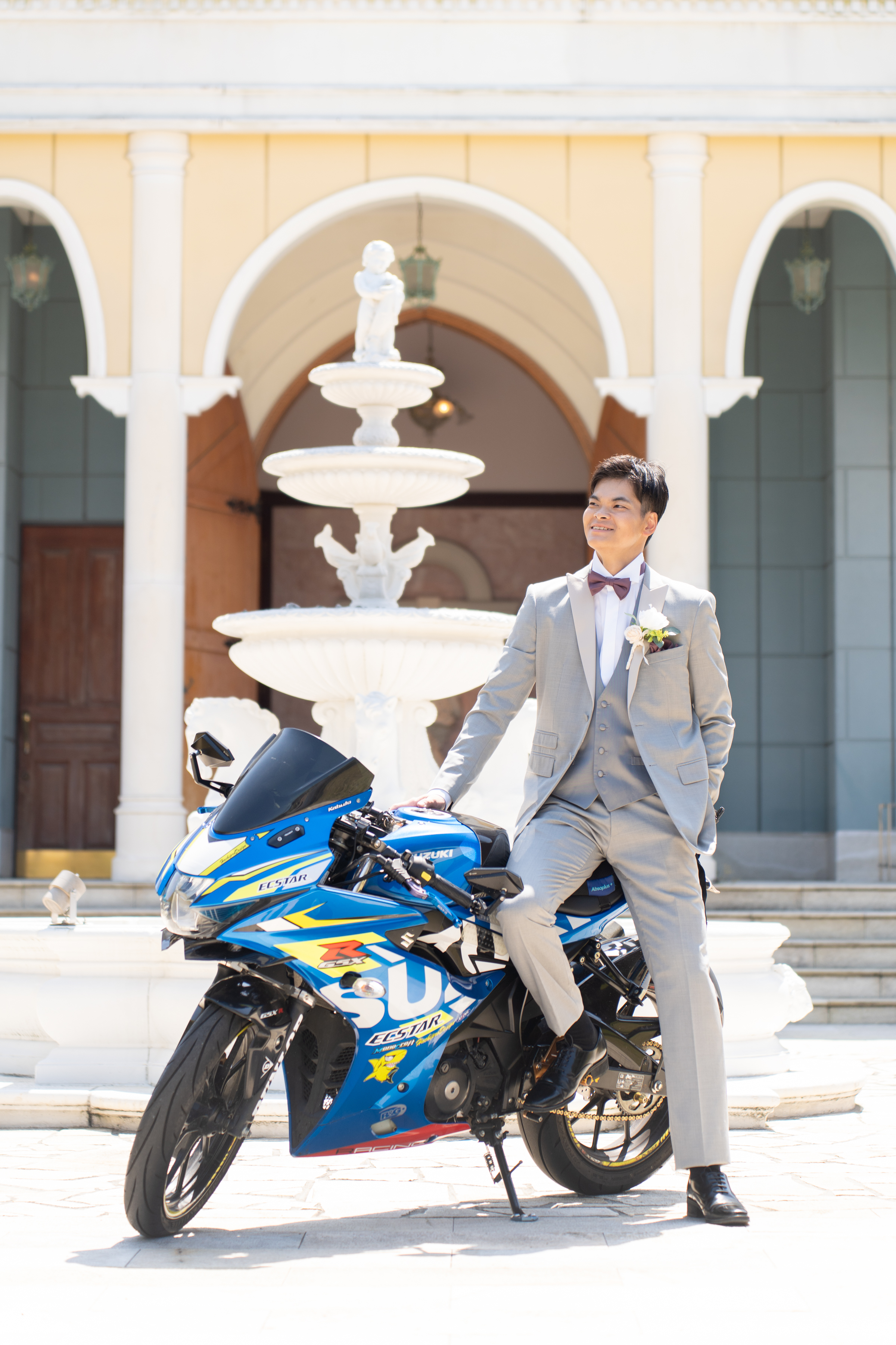愛車のバイクと撮影♪