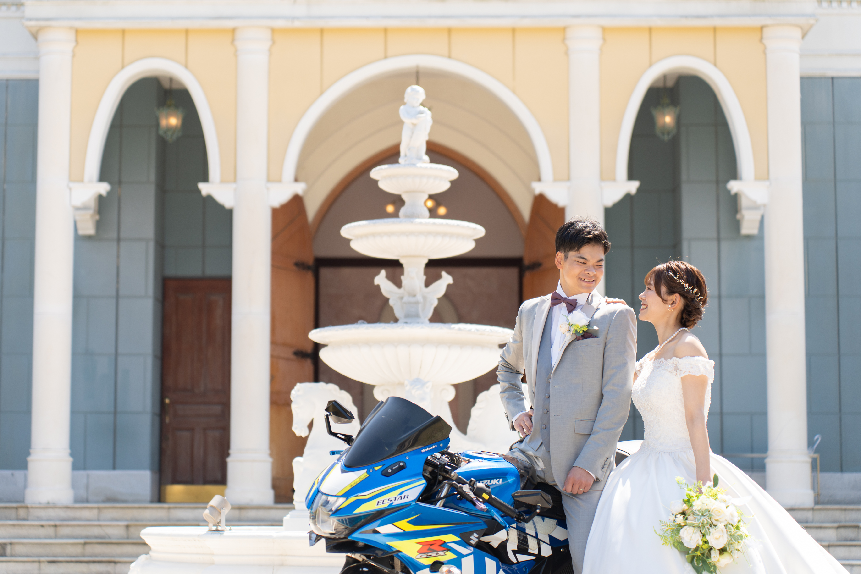 愛車のバイクと撮影♪