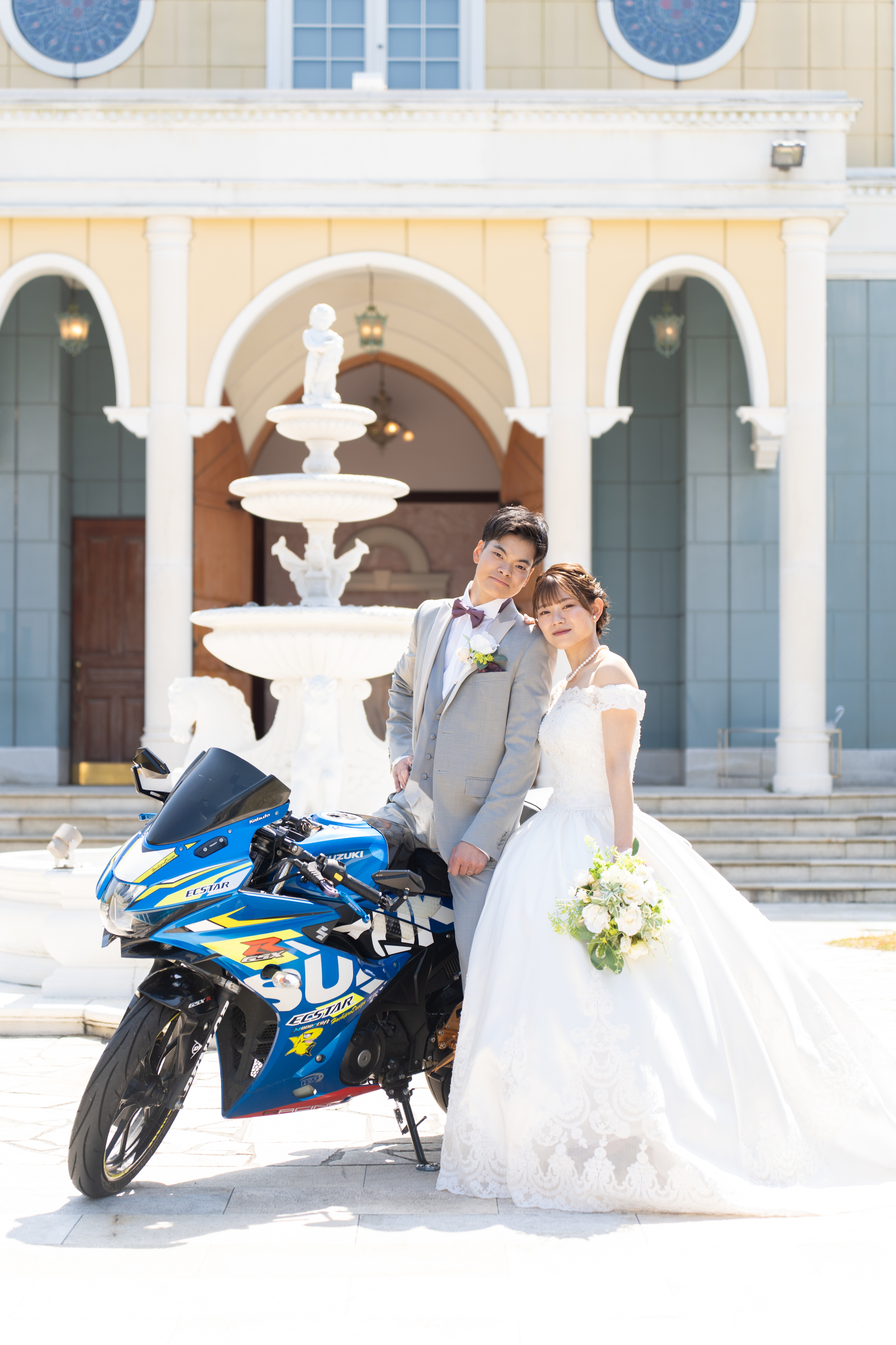 愛車のバイクと撮影♪