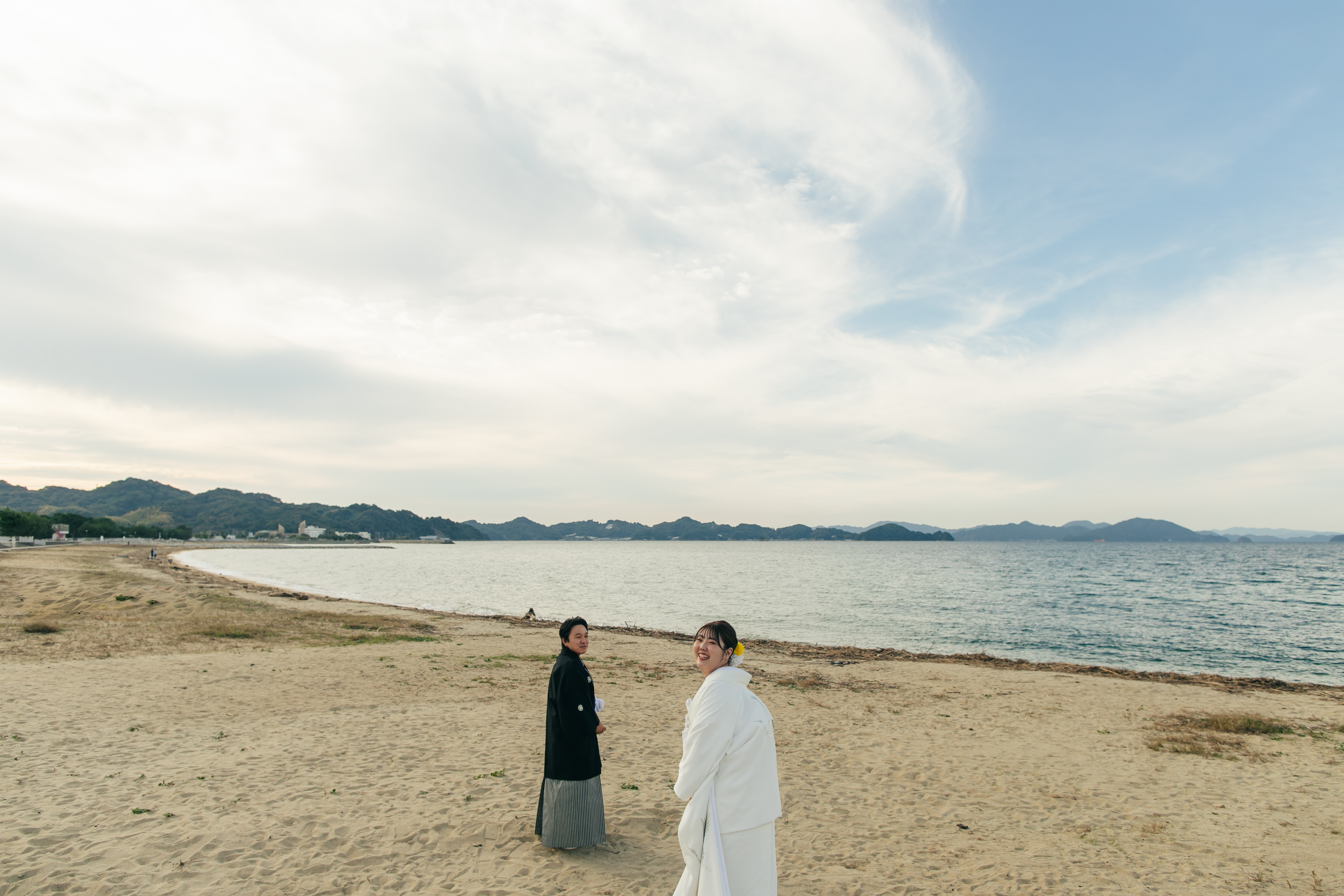 和装で海ロケーション♪