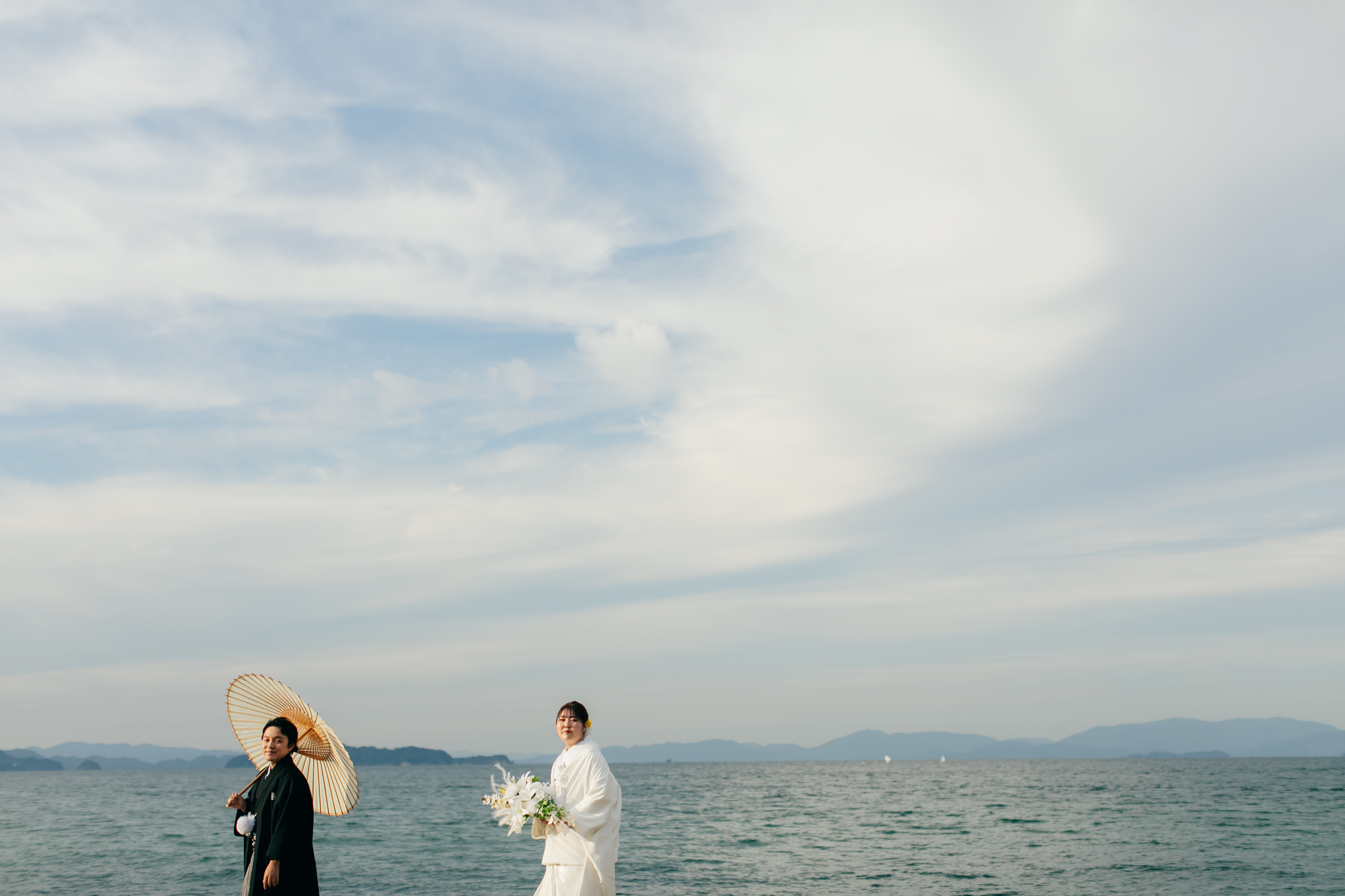 和装で海ロケーション♪