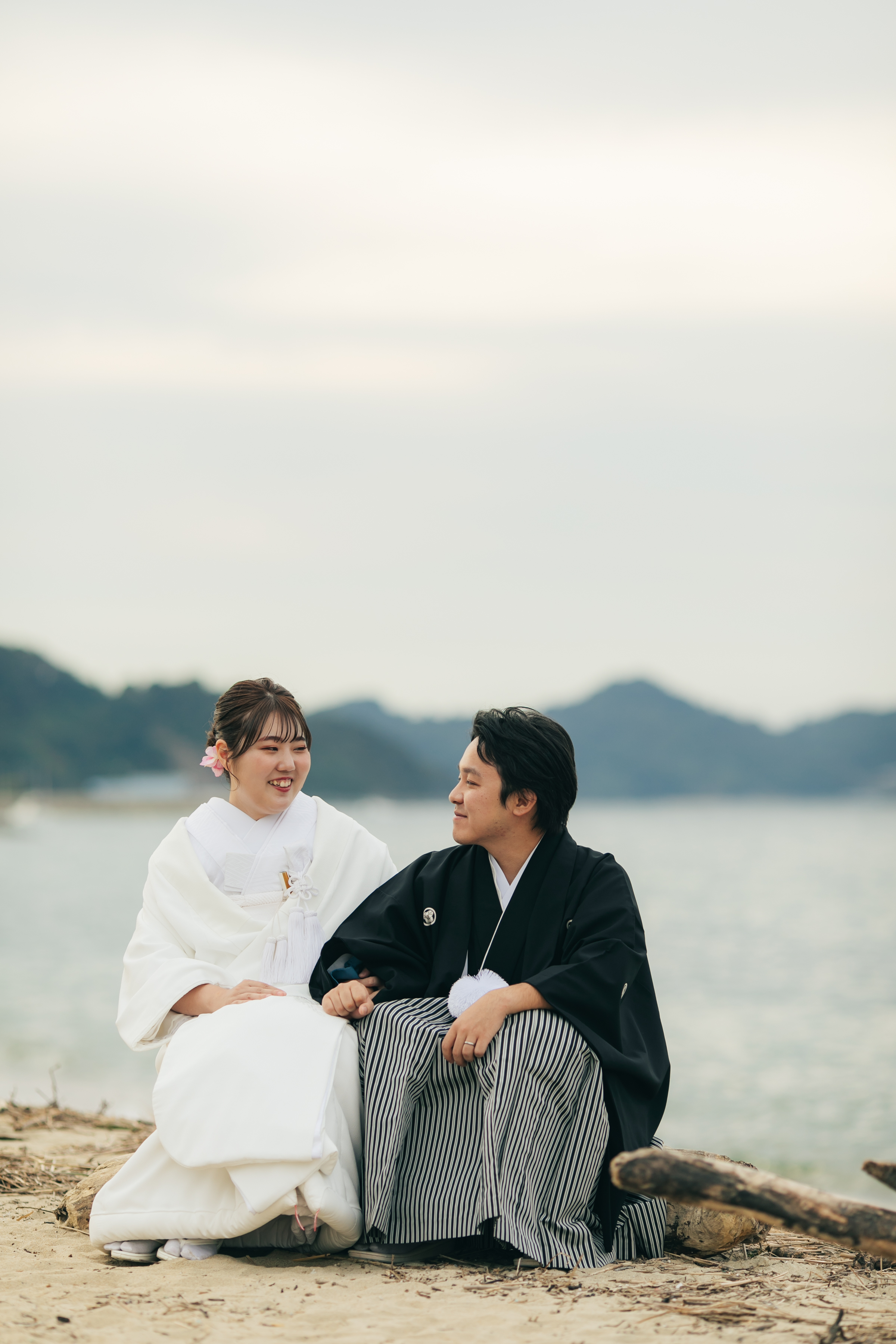 和装で海ロケーション♪