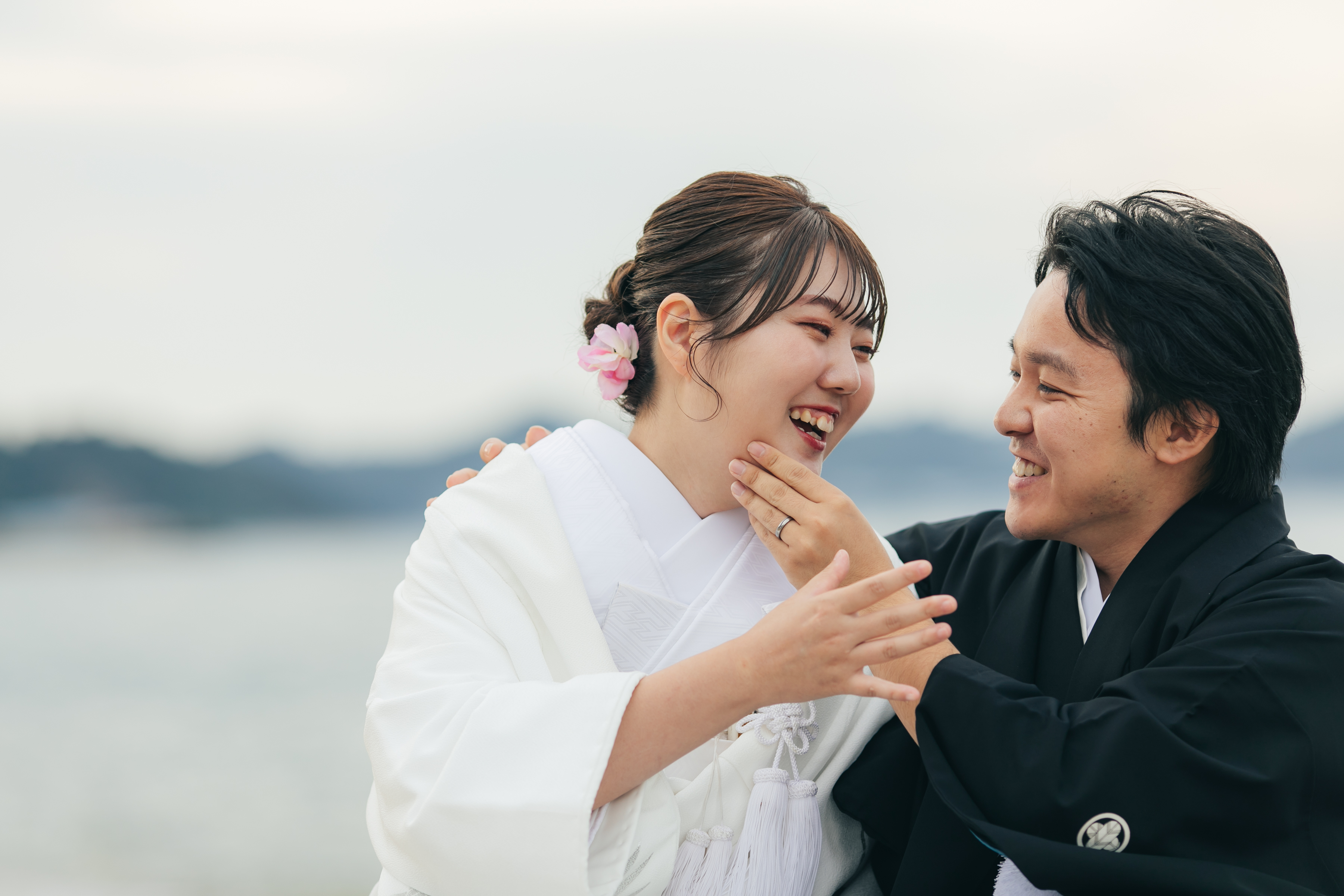 和装で海ロケーション♪