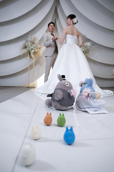 フォトウェディングだからこそ、ゆっくり家族におひろめ♪