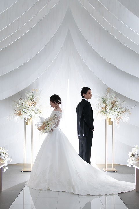 小さな結婚式福岡店　衣装3点のフォトウェディング