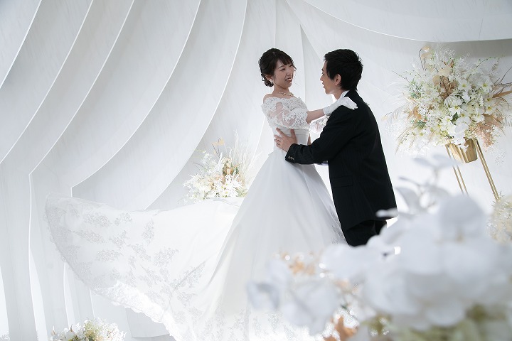 小さな結婚式福岡店　衣装3点のフォトウェディング