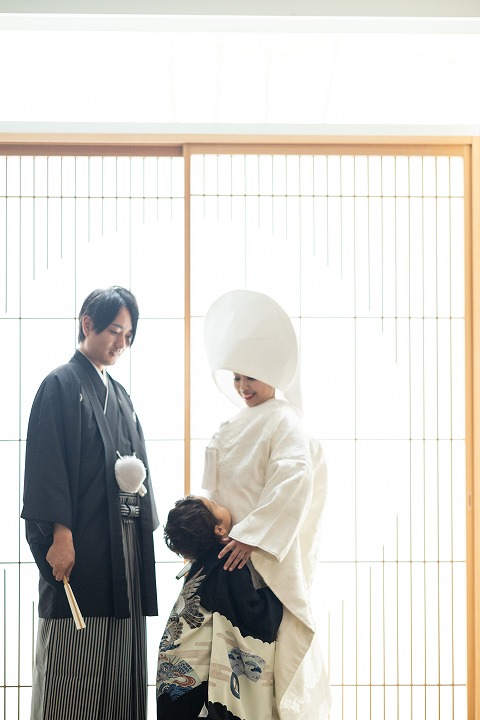 お子様と一緒に和装フォトウェディング♪