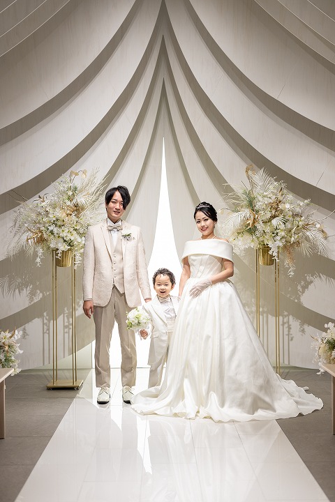 お子様と一緒にフォトウェディング♪ 洋装撮影